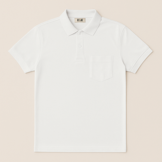Men’s Polo T-Shirt with Pocket – Combo Pack of 4 | SAP Matty | 200 GSM | BLACK-WHITE-RED-NAVY BLUE